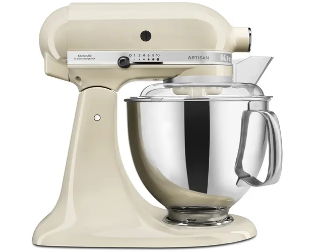 Mixer cu bol KitchenAid Artisan 5KSM175PSEAC, 300W, 4.8L, Almond Cream