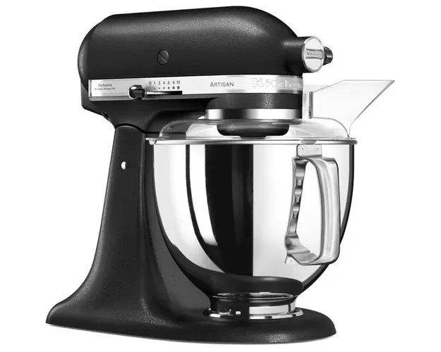 Mixer cu bol KitchenAid Artisan 5KSM175PSEBK, 300W, 4.8L, Cast Iron Black