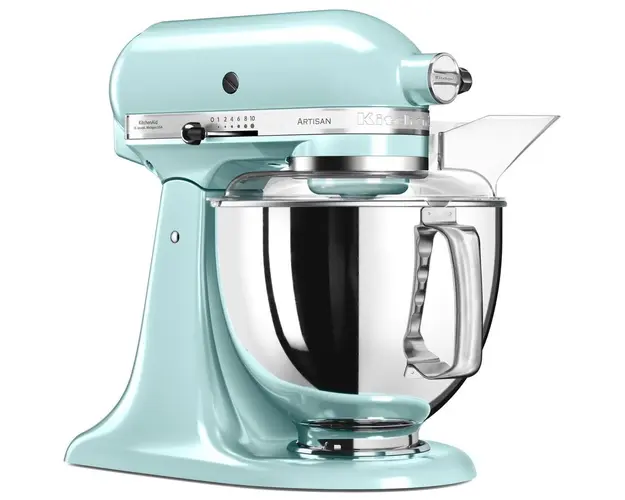 Mixer cu bol KitchenAid Artisan 5KSM175PSEIC, 300W, 4.8L, Ice Blue