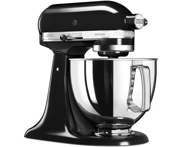 Mixer cu bol KitchenAid Artisan 5KSM175PSEOB, 300W, 4.8L, Onyx Black
