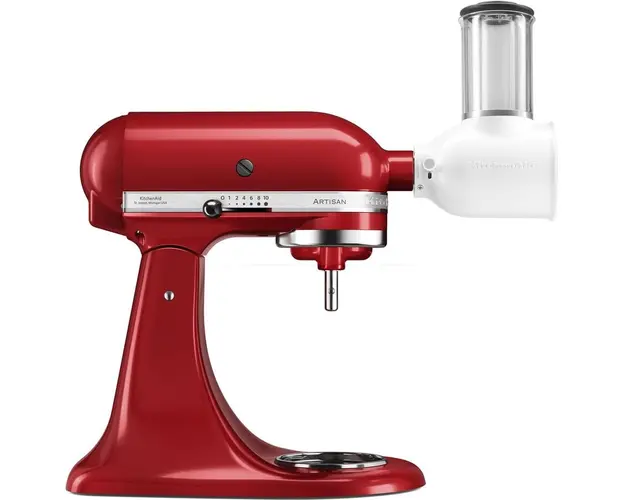 Mixer cu bol KitchenAid BUNDLEVEGGIEER, model 125, 4.8L, cu accesoriu feliere, empire red