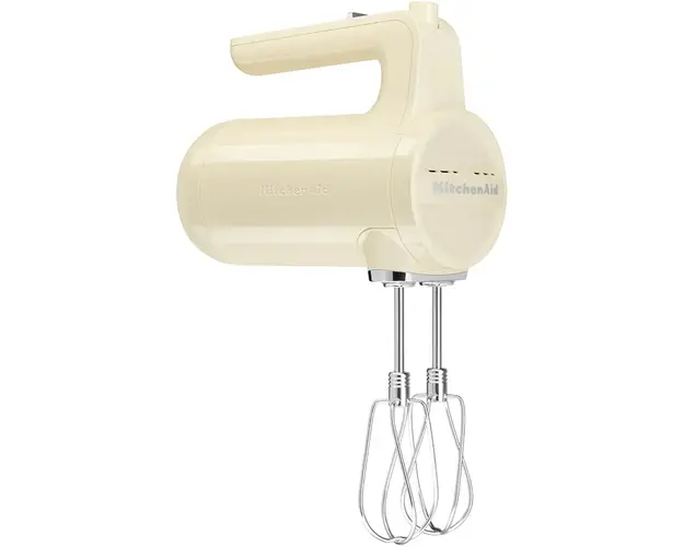 Mixer de mana fara fir KitchenAid 5KHMB732EAC Almond Cream, 7 viteze, Crem