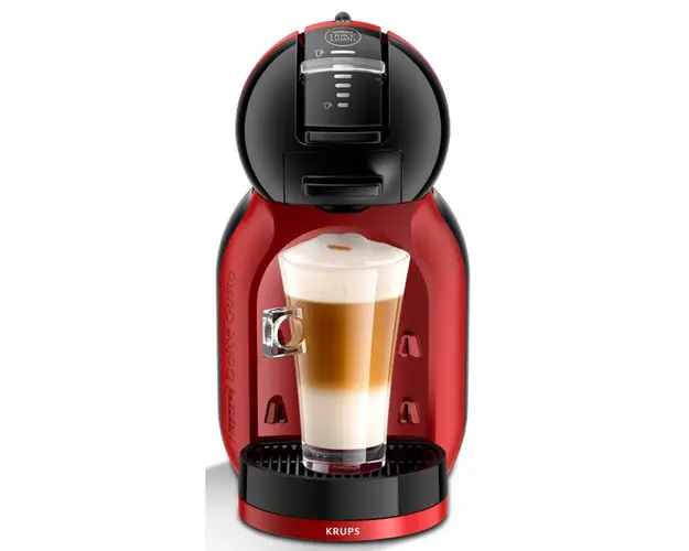 Espressor cu capsule Mini Me KP123H10, 1500 W, capacitate rezervor 0.8 L ,15 bari presiune, Tehnologia Play &amp; Select, functie Eco, rosu &amp; negru