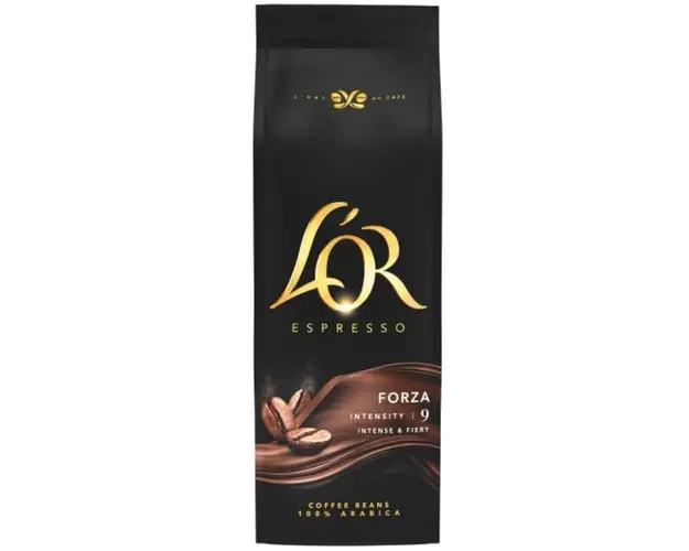 Cafea boabe, L&#039;OR Espresso Forza, intensitate gust 9, 500 g