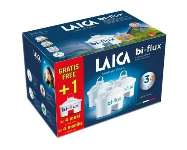 Filtre Laica Biflux pentru cana de filtrare apa, 3 buc +1 gratis