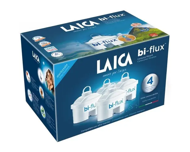 Filtre Laica Biflux pentru cana de filtrare apa, 4 buc