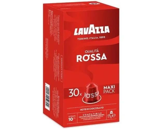 Cafea capsule Lavazza Qualita Rossa, compatibile Nespresso, 30 x 5.7 g