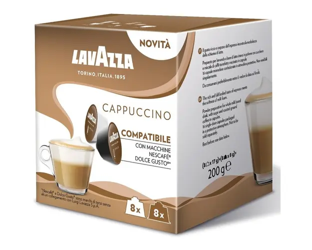Capsule Lavazza Cappuccino, compatibile Dolce Gusto, 16 capsule, 128 gr