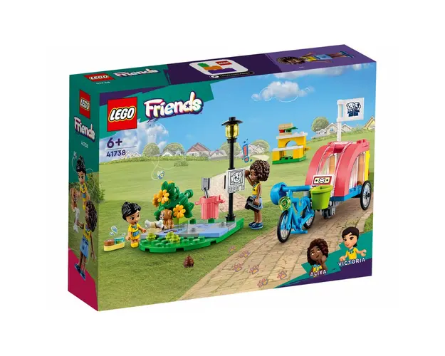 LEGO Friends - Bicicleta pentru salvarea cainilor 41738, 125 piese