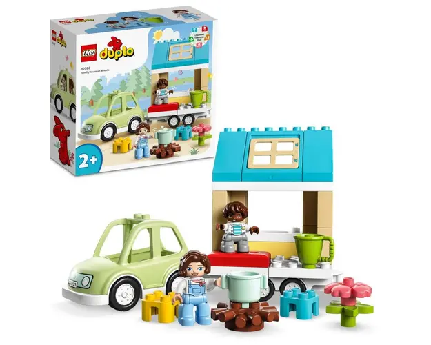 LEGO DUPLO - Casa de familie pe roti 10986, 31 piese