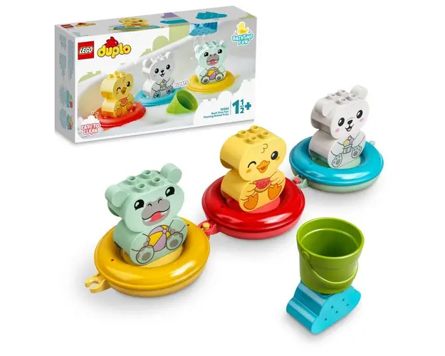LEGO Duplo Tren cu animale plutitoare 10965, 18 luni+, 14 piese