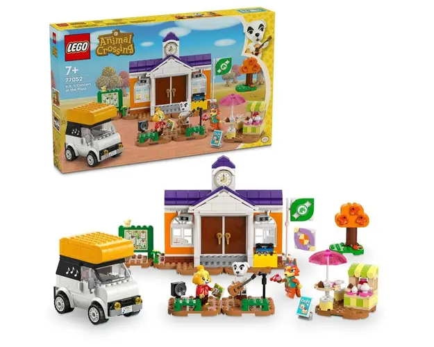 LEGO® Animal Crossing™ - Concertul lui K.K. la Plaza 77052, 550 piese