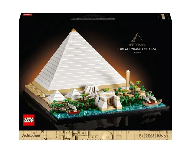 LEGO® Architecture - Marea piramida din Giza 21058, 1476 piese