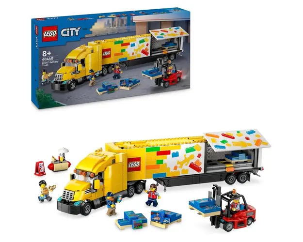 LEGO® City - Camion de livrare galben 60440, 1061 piese
