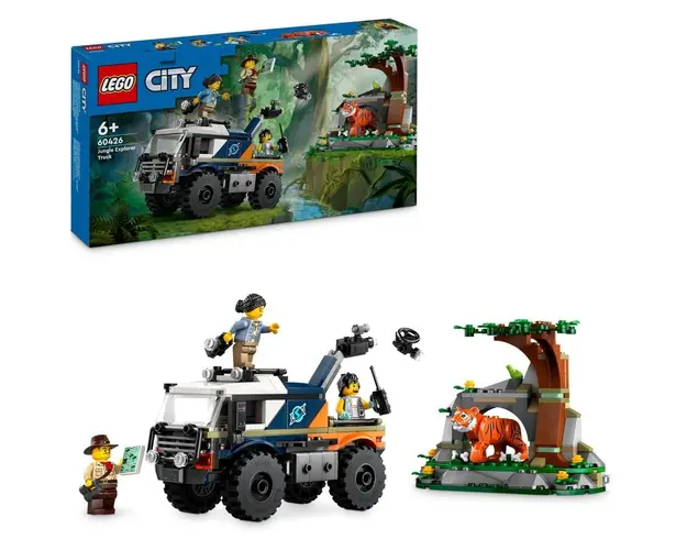 LEGO® City - Camionul off-road al unui explorator al junglei 60426, 314 piese