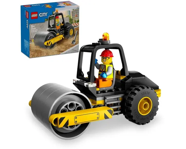 LEGO® City - Cilindru compactor de santie 60401, 78 piese