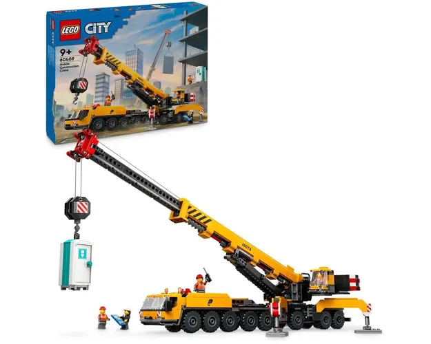 LEGO® City - Macara mobila galbena de constructii 60409, 1116 piese