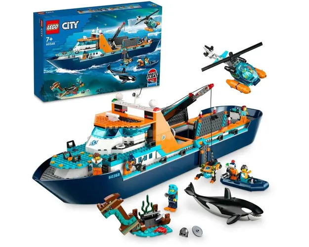 LEGO® City - Nava de explorare arctica 60368, 815 piese