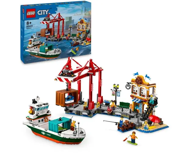 LEGO® City - Port si nava de transport marfa 60422, 1226 piese
