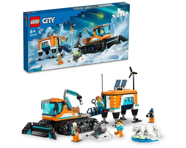 LEGO® City - Vehicul de explorare arctica si laborator mobil 60378, 489 piese