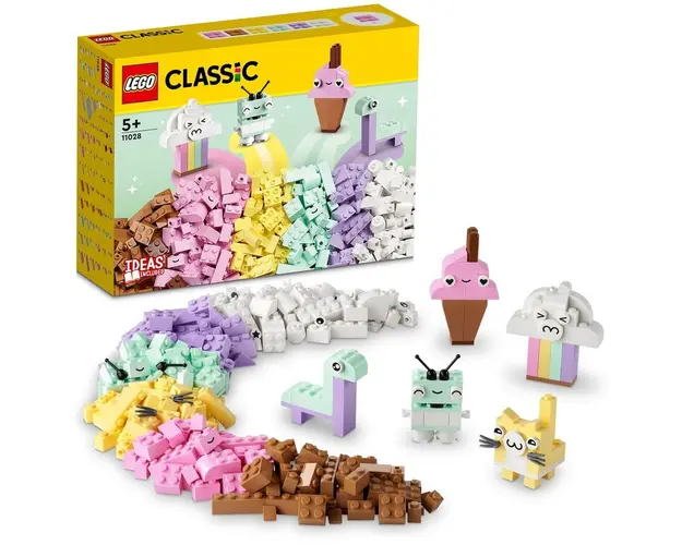 LEGO® Classic - Distractie creativa in culori pastelate 11028, 333 piese