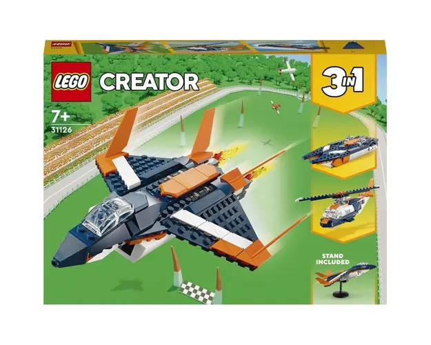 LEGO® Creator 3 in 1 - Avion supersonic 31126, 215 piese