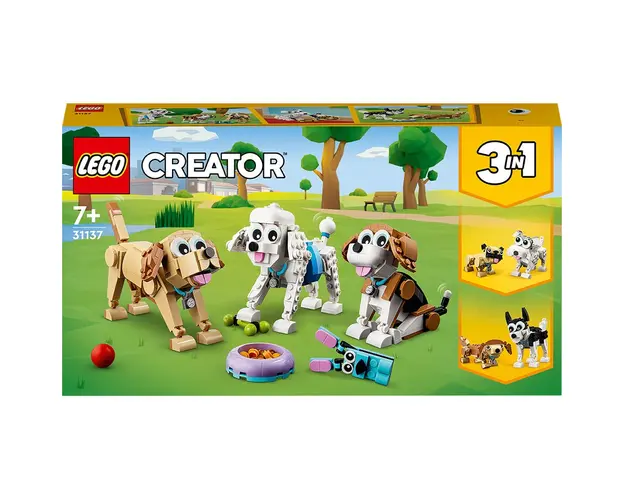 LEGO® Creator 3 in 1 - Caini adorabili 31137, 475 piese
