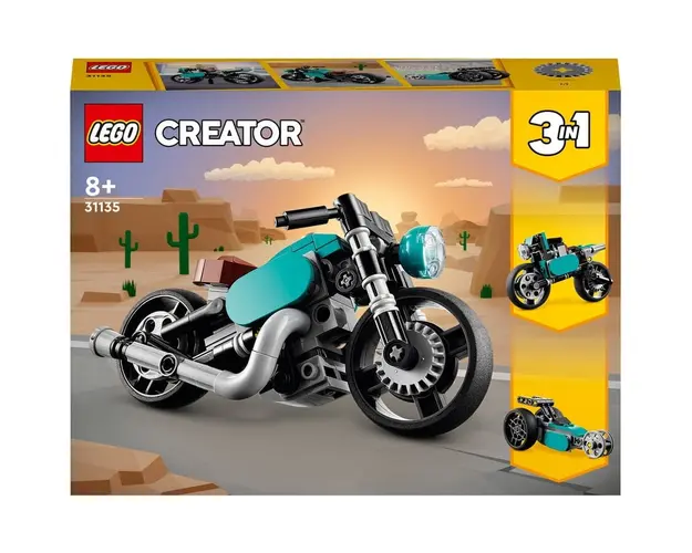 LEGO® Creator 3 in 1 - Motocicleta vintage 31135, 128 piese