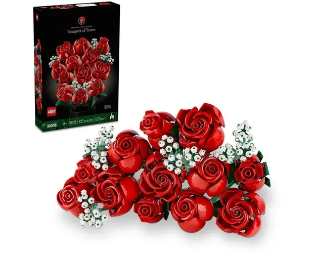 LEGO® Creator Expert - Buchet de trandafiri 10328, 822 piese