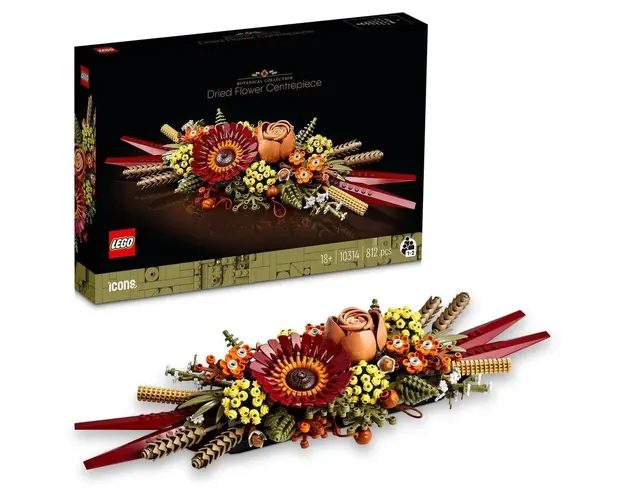LEGO® Creator Expert - Ornament din flori uscate 10314, 812 piese