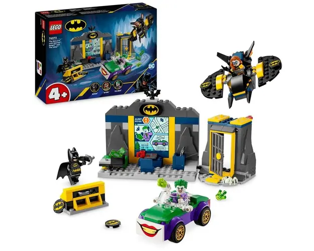 LEGO® DC - Batcave™ cu Batman™, Batgirl™ si Joker™ 76272, 184 piese