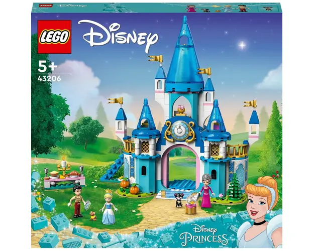 LEGO® Disney - Castelul Cenusaresei si al lui Fat-Frumos 43206, 365 piese