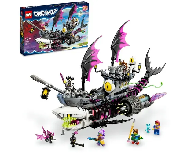 LEGO® DREAMZzz - Corabie-rechin de cosmar 71469, 1389 piese