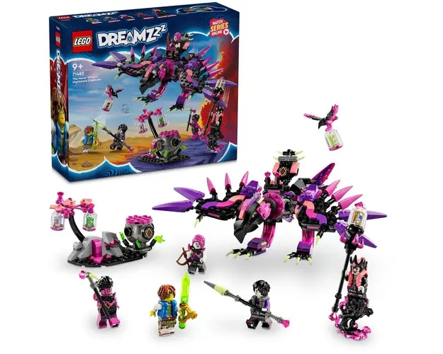 LEGO® DREAMZzz - Creaturile de cosmar ale vrajitoarei din Never 71483, 457 piese