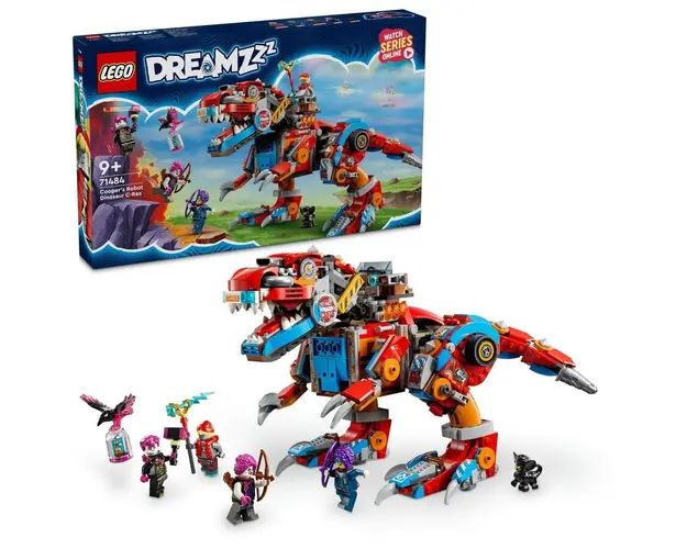 LEGO® DREAMZzz - Dinozaurul robot C-Rex al lui Cooper 71484, 917 piese