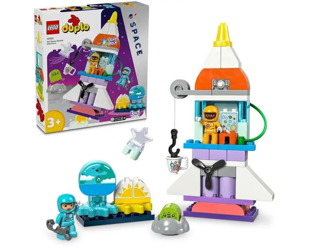 Aventura cu naveta spatiala​ 3 IN 1 10422, 58 piese, Duplo