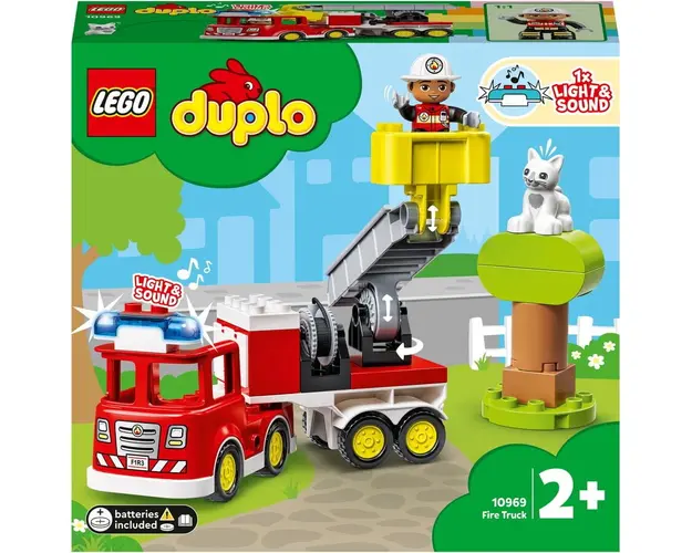 LEGO® DUPLO® - Camion de pompieri pentru salvare 10969, 21 piese