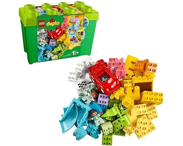 LEGO Duplo Cutie Deluxe in forma de caramida 10914, 18 luni+, 85 piese