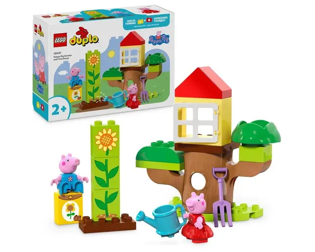 LEGO® DUPLO® - Gradina si casa din copac a Purcelusei Peppa 10431, 20 piese