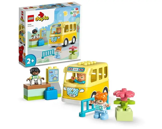 LEGO® DUPLO Town - Calatoria cu autobuzul 10988, 16 piese