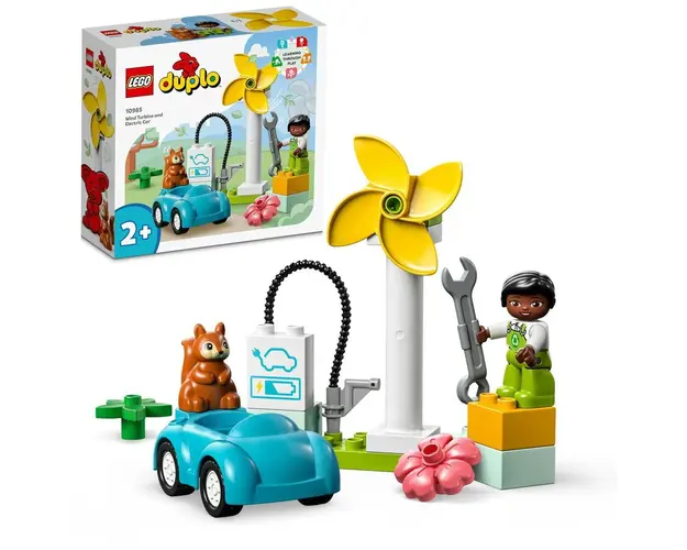 LEGO® DUPLO - Turbina eoliana si masina electrica 10985, 16 piese