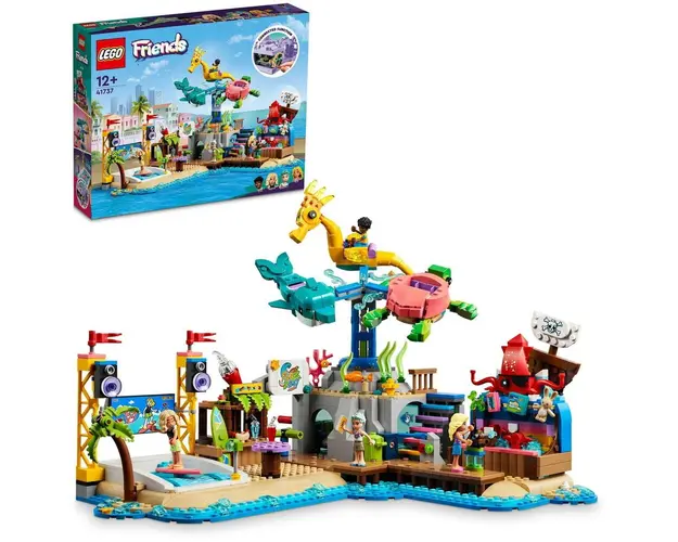 LEGO® Friends - Parc de distractii pe plaja 41737, 1348 piese