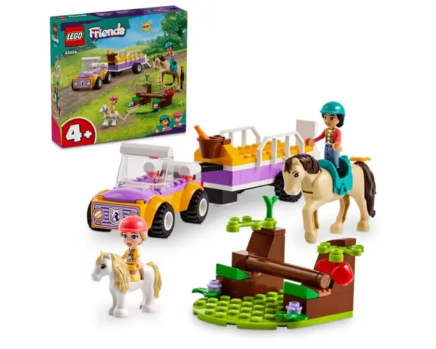 LEGO® Friends - Remorca cu cal si ponei 42634, 105 piese