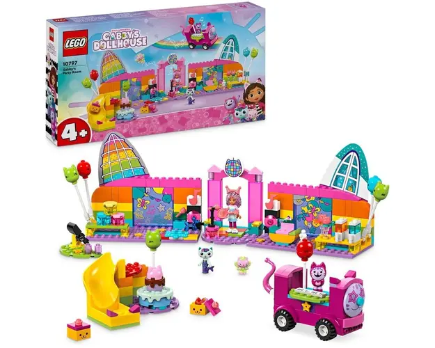 LEGO® Gabby&#039;s Dollhouse - Camera de party a lui Gabby 10797, 252 piese