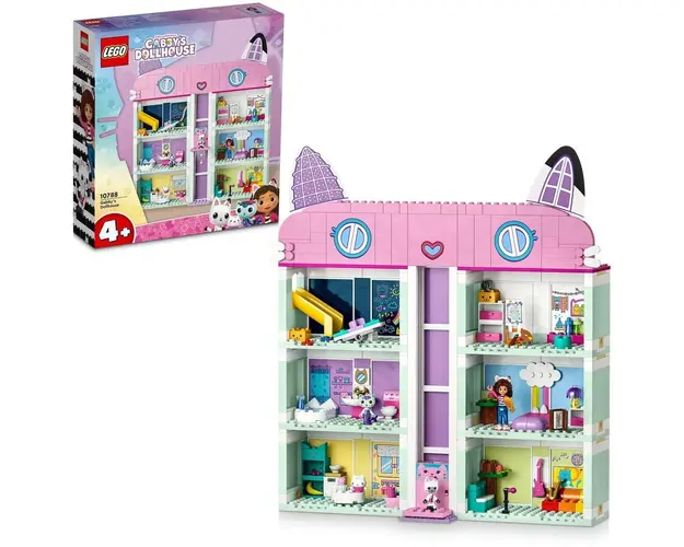 LEGO® Gabby&#039;s Dollhouse - Casa de papusi a lui Gabby 10788, 498 piese