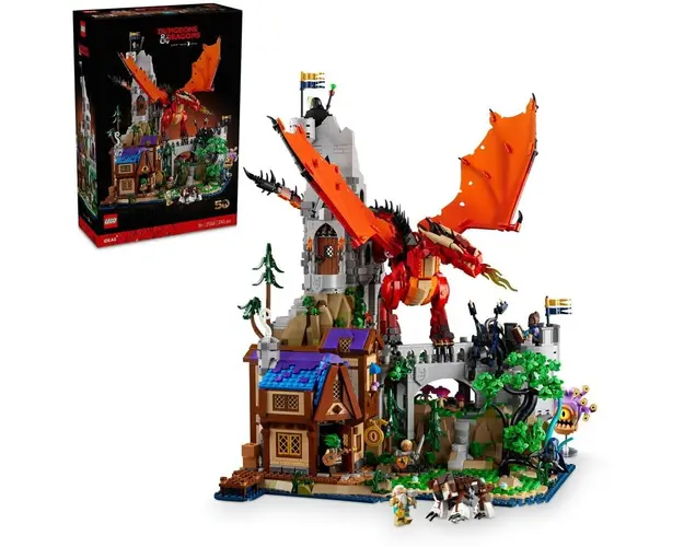 LEGO® Ideas - Dungeons &amp; Dragons: Povestea dragonului rosu 21348, 3091 piese