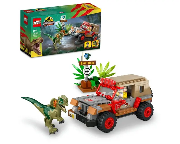 LEGO® Jurassic World - Ambuscada asupra unui Dilophosaurus​ 76958, 211 piese