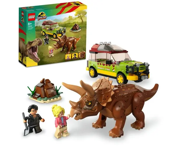 LEGO® Jurassic World - Cercetarea dinozaurului Triceratops 76959, 281 piese