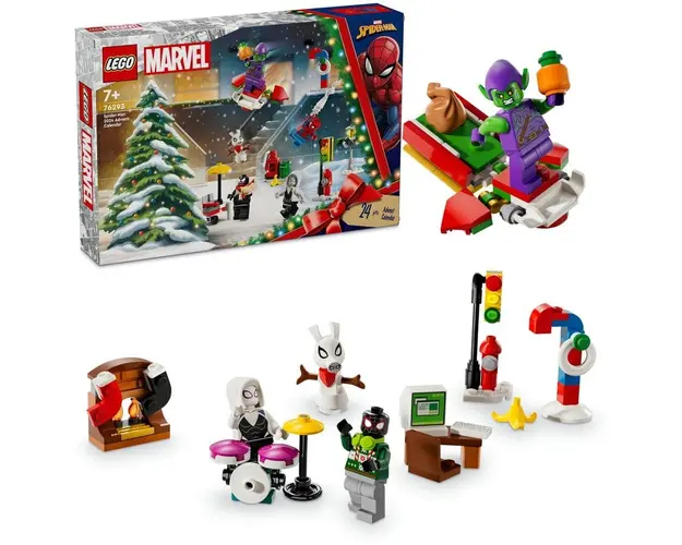 LEGO® Marvel - Calendar de advent Omul Paianjen 76293, 246 piese