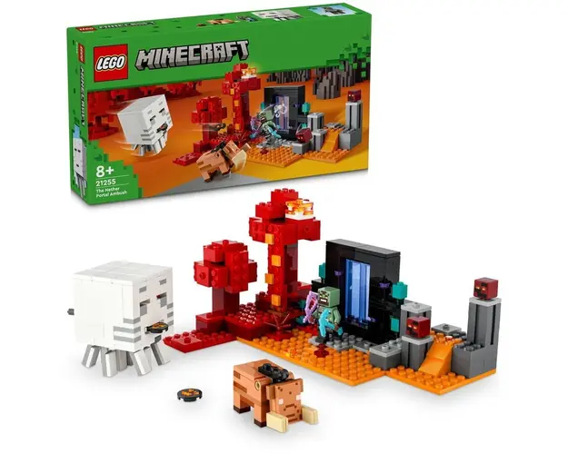 LEGO® Minecraft® - Ambuscada in portalul nether 21255, 352 piese